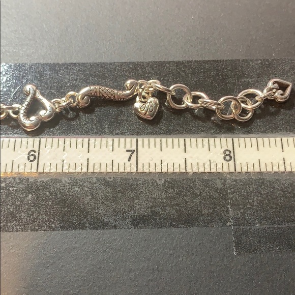 Brighton bracelet silver Tuscan etched hearts euc - Picture 4 of 5